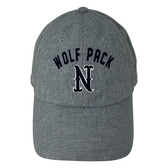 Captivating Wolf Pack N Nevada Adjustable Strapback Hat Gray Blue Embroidered - Picture 5 of 13